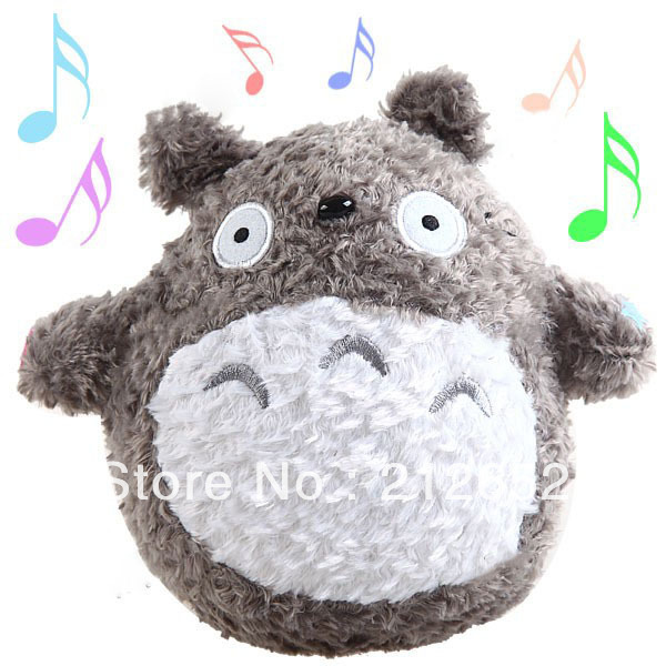 GoodCute ִϸ̼    峭    - ȸ/GoodCute Anime Totoro Design Sound Recording Toy Stuffed Plush Doll - Gray